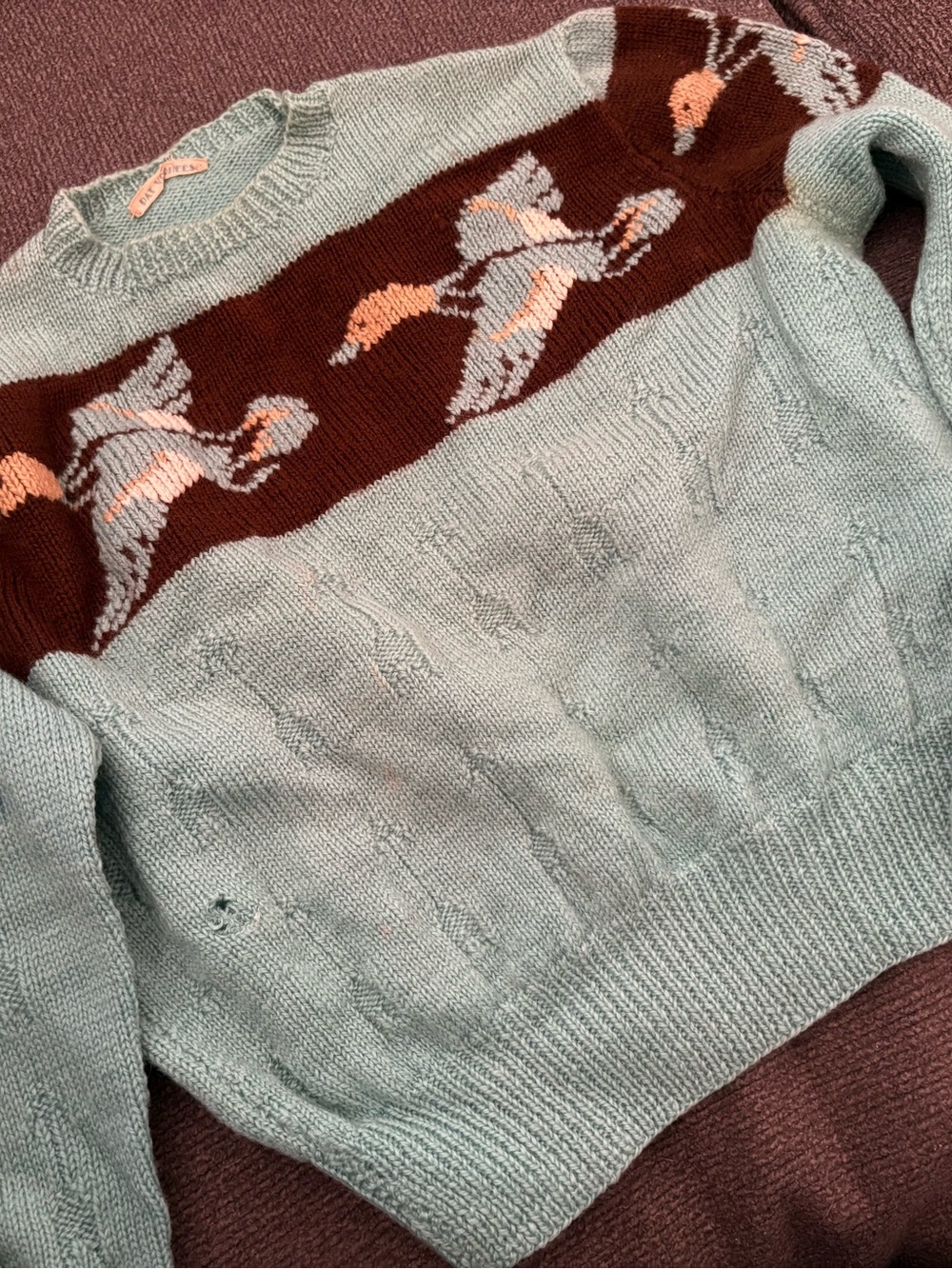 1930’s Handmade Sweater with Ducks